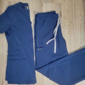 Navy Wonderwink Scrub Set XS/XSP